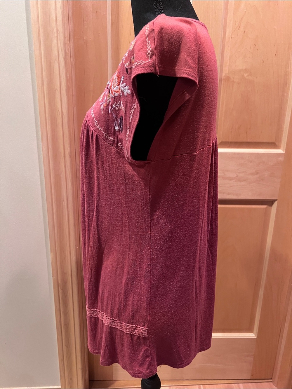 Knox Rose Sleeveless Boho Floral Embroidered Tunic Peasant Top Blouse Festival M - Picture 4 of 15